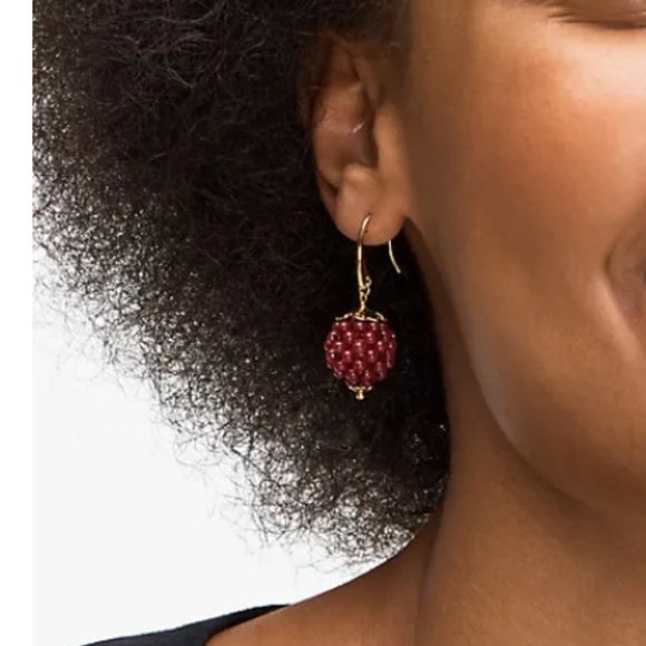 Kate Spade Very Berry Glass Beads Drop Earrings - Picture 8 of 12